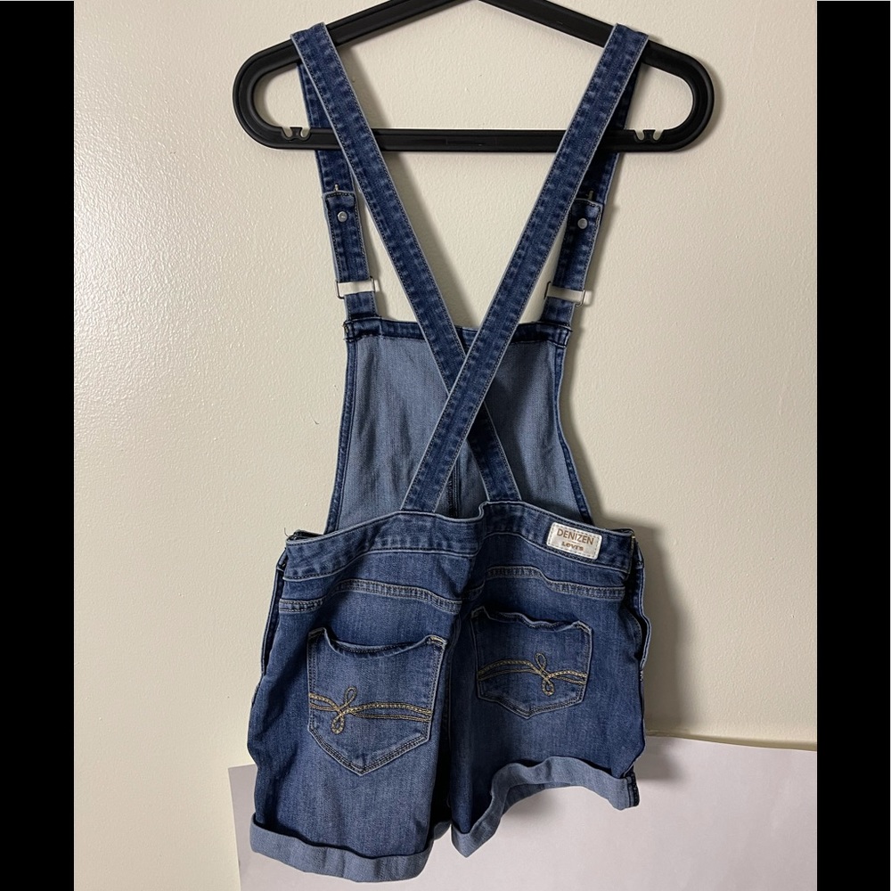 Denizen from Levi’s Denim Overall Shorts / Shortalls Size Small - Picture 4 of 8